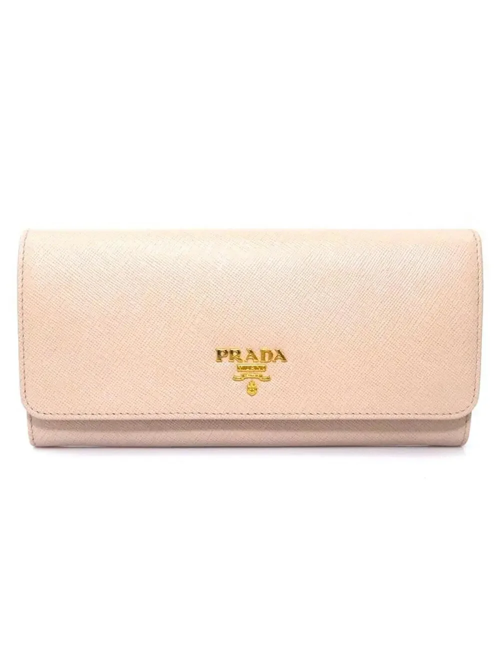 Auth Prada Bifold Long Wallet Light #280413P25B